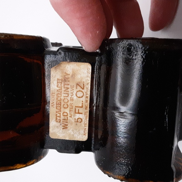 Vintage Avon Stagecoach Wild Country Amber Bottle - Picture 6 of 6